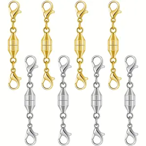 Magnetic Lobster Clasp Necklace Clasp - Copper Alloy Jewelry Accessory for Bracelets, Pendants, and Necklaces, Secure Attachment for Earrings, Rings, and Watches, Jewelry Accessories, Jewelry Making Supplies, Classic Style, Durable Construction