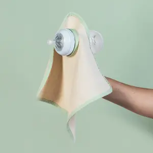 Simple Design Baby Bottle Bib - Convenient & Practical Feeding Accessory for Parents - Plain Style - Enhances Feeding Experience - US
