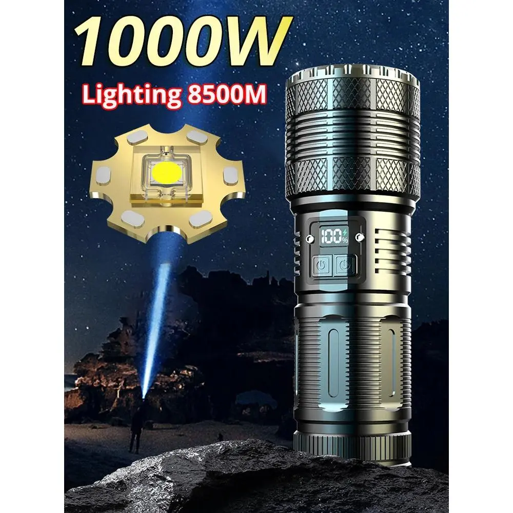 Shot Long-Range Tactical Zoom Flashlight – 12000000 Lumens