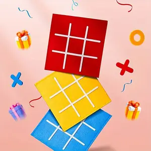 9-grid Tic Tac Toe Board Game, Mini Tic Tac Toe Board Game, Children's Educational Puzzle Game, Educational Toy for Kids