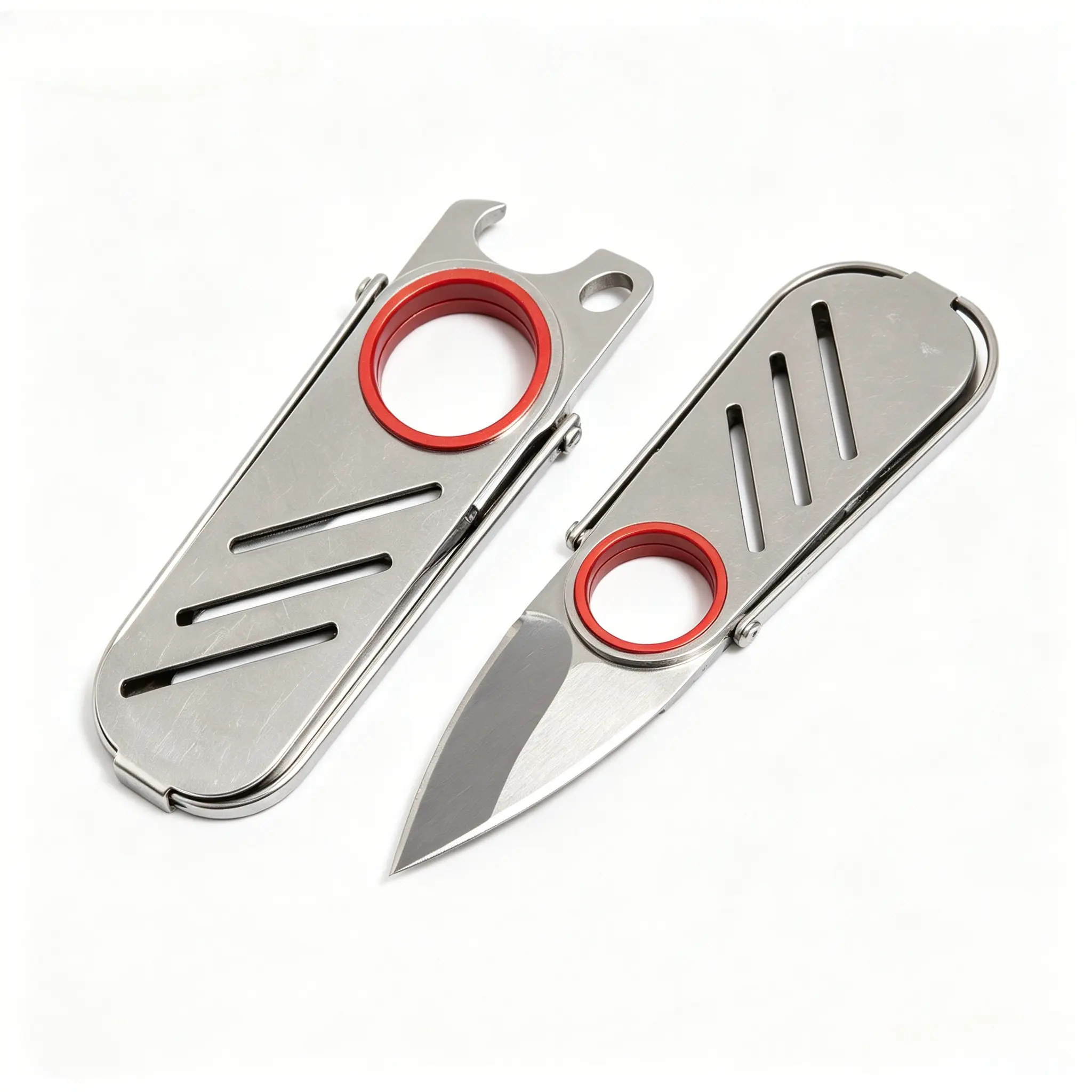 Stainless Steel Pocket-Sized Waterproof Durable Outdoor Knife - Keychain EDC Tool, Outdoor Multifunctional Tool, Survival Equipment for Camping, Hiking, Outdoor Knives
