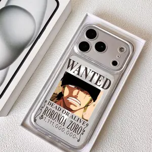 Anime Boy O-One Piece R-roronoas ZeroS Phone Case, Casing for iPhone 15 14 13 12 11 Pro Max Plus Clear Magnetic, Anti-Yellow For MagSafe Lightweight Precision Cut Camera Protection, Shockproof, Scratch-Resistant Transparent Case