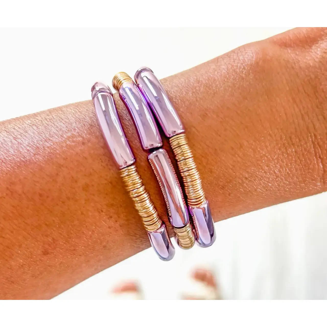 Bayou Bengals Purple Bangles
