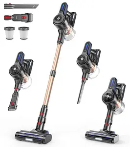 NADALY Cordless Vacuum Cleaner, 500W 40KPA Stick Vacuum with 45min Runtime, Anti-Tangle Vacuum Cleaners for Home, 1.5L Dust Cup, Rechargeable Wireless Vacuum for Hardwood Floor Carpet Pet Hair