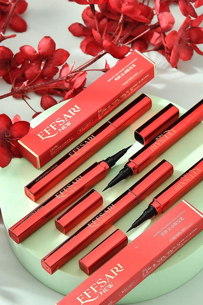 2 pcs waterproof eyeliners, dark color eyes pencils
