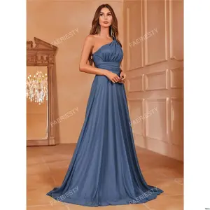 Events Wear Formal Wide With Bridesmaid - One Elegant Faeriesty Shoulder Gown Flowing Skirt | Luxury For Weddings Parties