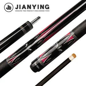JIAN YING New Carbon Fiber 1/2 Billiard Cue 58 Inch 11.5/12.5mm Tip Strong Stability High Performance Pool Cue