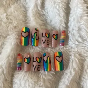 Love Pride Press On Nails