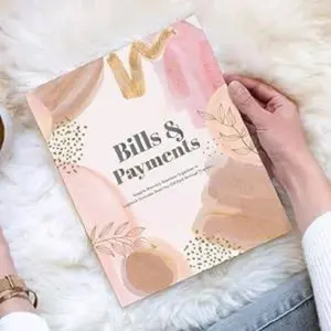 Bills & Payments: Simple Monthly Expense Organizer & Logbook - Includes Debt Pay-Off and Savings Trackers