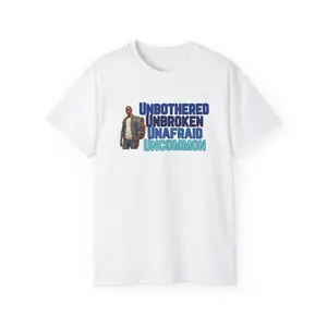 M Unbothered Unbroken Unafraid Uncommon Tee, Inspirational T-Shirt, Motivational Shirt, Gift for Her, Self-Care Apparel, Confidence Clothing