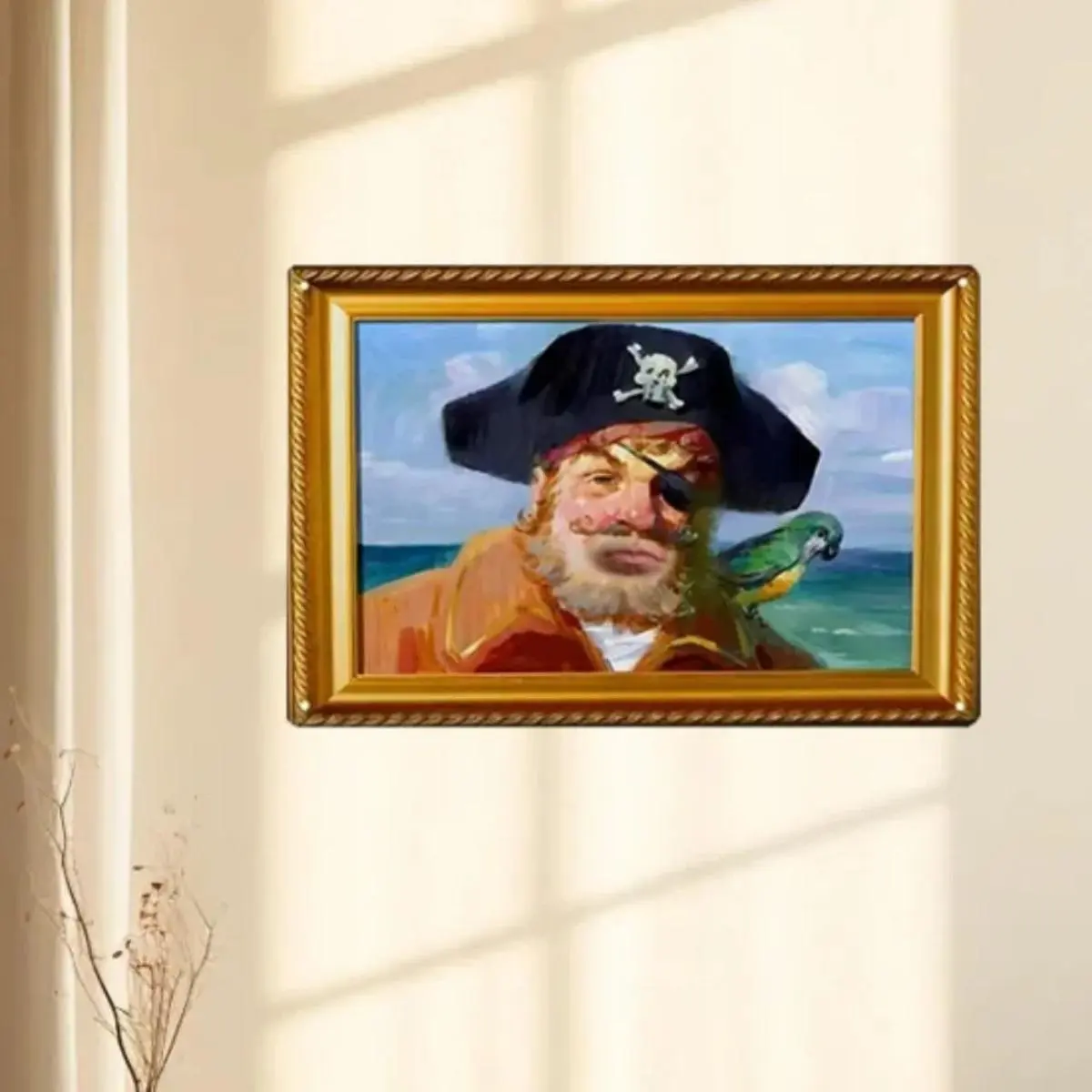 Vintage Pirate Pattern Metal Sign, Waterproof & Dustproof Metal Sign, Wall Decor for Home Living Room Bedroom, Vintage Plaque Decor, Vintage Plaque Decoration