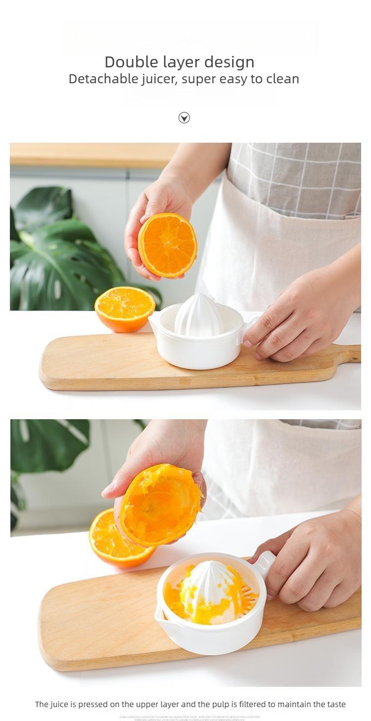 2PCS Orange & Lemon Manual Juicer, Multifunctional Fruit Juicer for Home Use — Juice Press/Juice Extractor