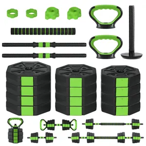 Free Weights Dumbbells Set of 2, 44/55/66 Lbs Anti Rolling Adjustable Weight Dumbbell Set with Anti-Slip Handle Used As Barbell, Kettlebell, Ideal for Home Strength Training