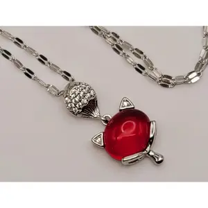 Crystal Necklace Sterling Silver Carnelian Healing Crystal Necklace