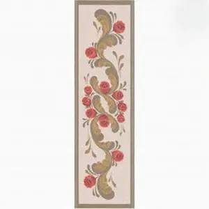 Runner: "Karin" Swedish Flowers 100% Organic Cotton Table Runner by Ekelund Master Weavers Made in Sweden