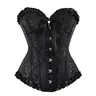 Women's Adjustable Overbust Lace Push-Up Corset Top - Gothic Medieval Renaissance Bodyshaping Shapewear, Party Halloween Costume, Plus Size Cosplay Undergarment, Fajas Para Mujer, 819AJ-D1