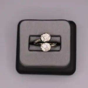 Sterling Silver Stone Ring - White Buffalo Turquoise Design