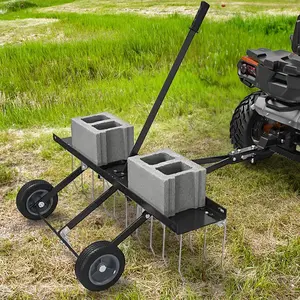 40-Inch Lawn Sweeper Tow Behind Dethatcher,20 Spring Steel Tines Lawn dethatcher