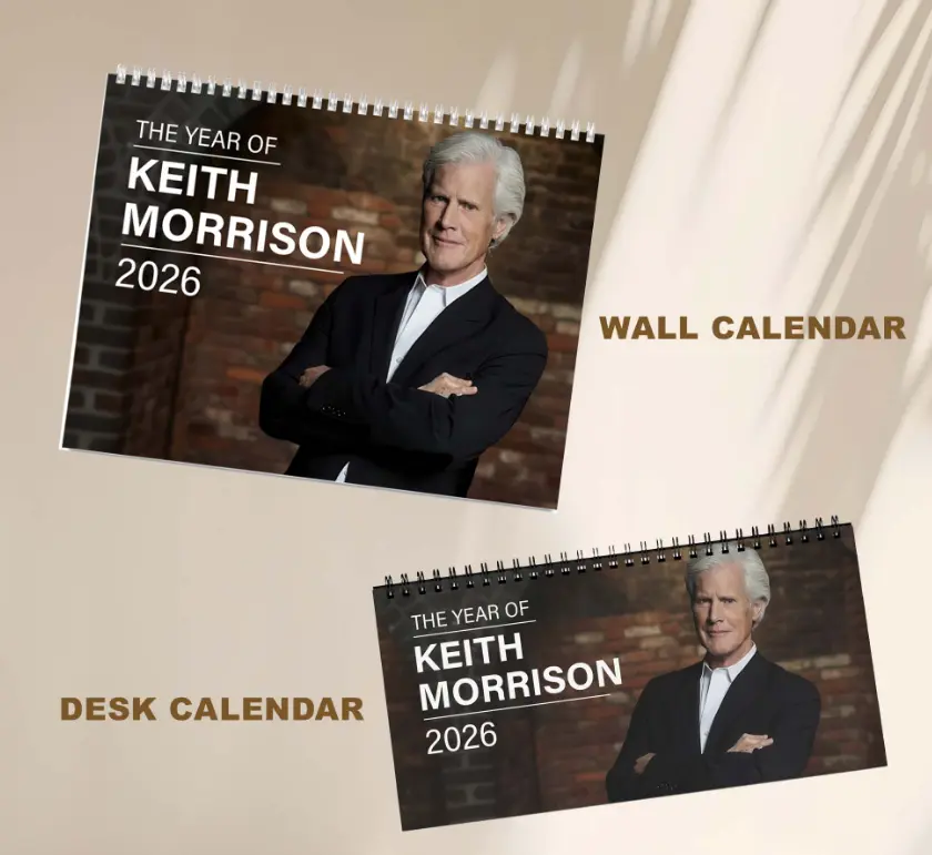 True Crime Keith Morrison 2026 Wall Calendar, Desktop Calendar 2025, Keith Morrison Best Lines Graphic Calendar, Home Decorating
