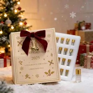 Luxury Perfume Countdown Calendar Gift Set, Limited Edition Butterfly Bell Theme Box, 24 Designer Scents for Men & Women, Christmas Gift