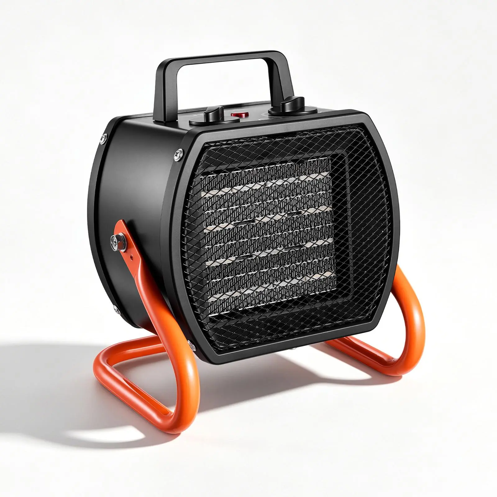 VEVOR 1500W Electric PTC Heat Resistant Greenhouse Heater, Portable with Grip Handle, Heating & Fan Modes, Low & High Settings, 40° Adjustable Angle, Overheat Protection, Temperature Control for Grow Tent, Sunrooms, Flower Rooms, Home Office