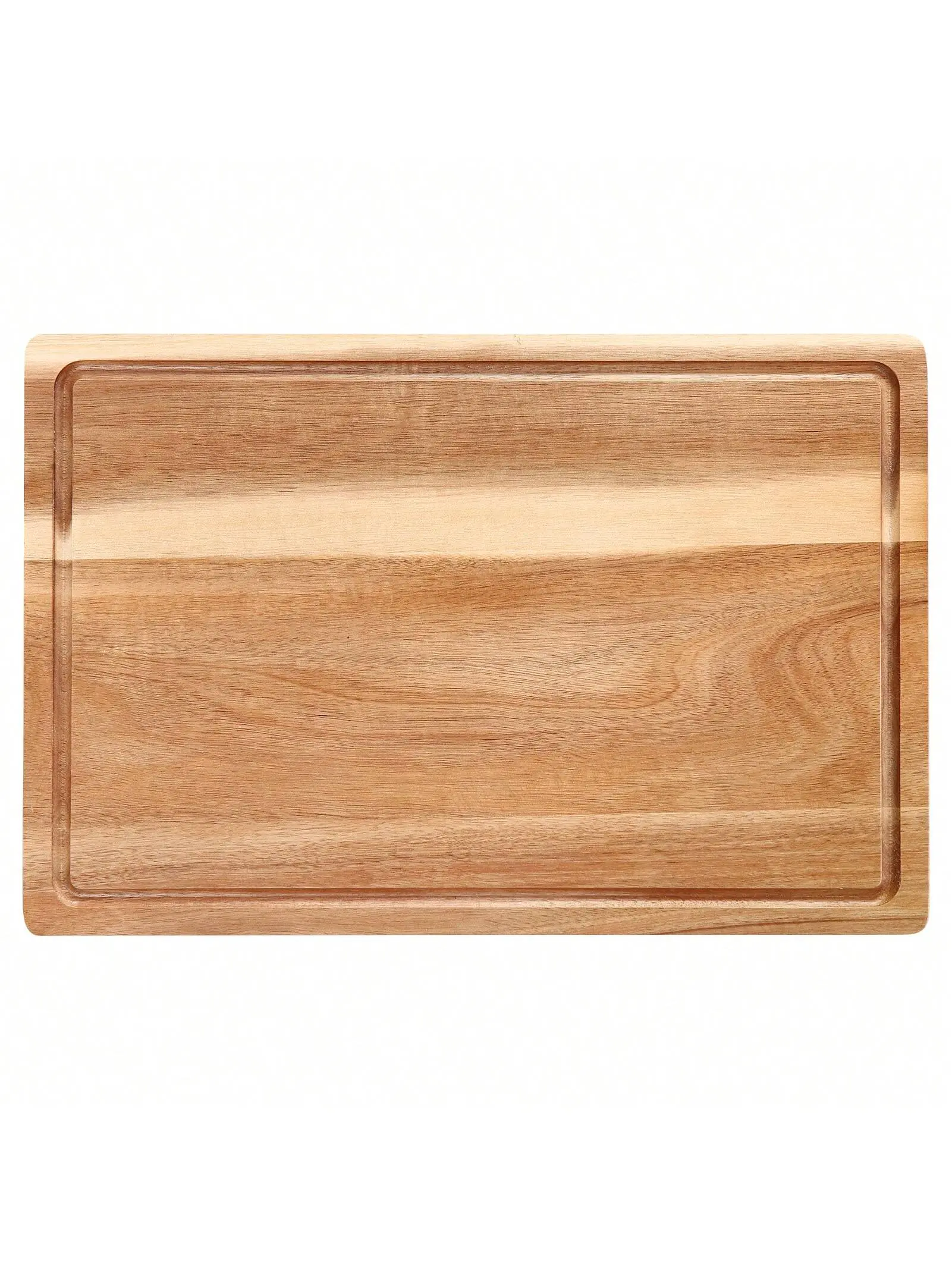 Gaomon 18-in Natural Wood Cutting Board - Durable, Thick, Reversible Rectangle Acacia Board with Juice Groove for Home Cooks, Kitchen Tasks, Slicing