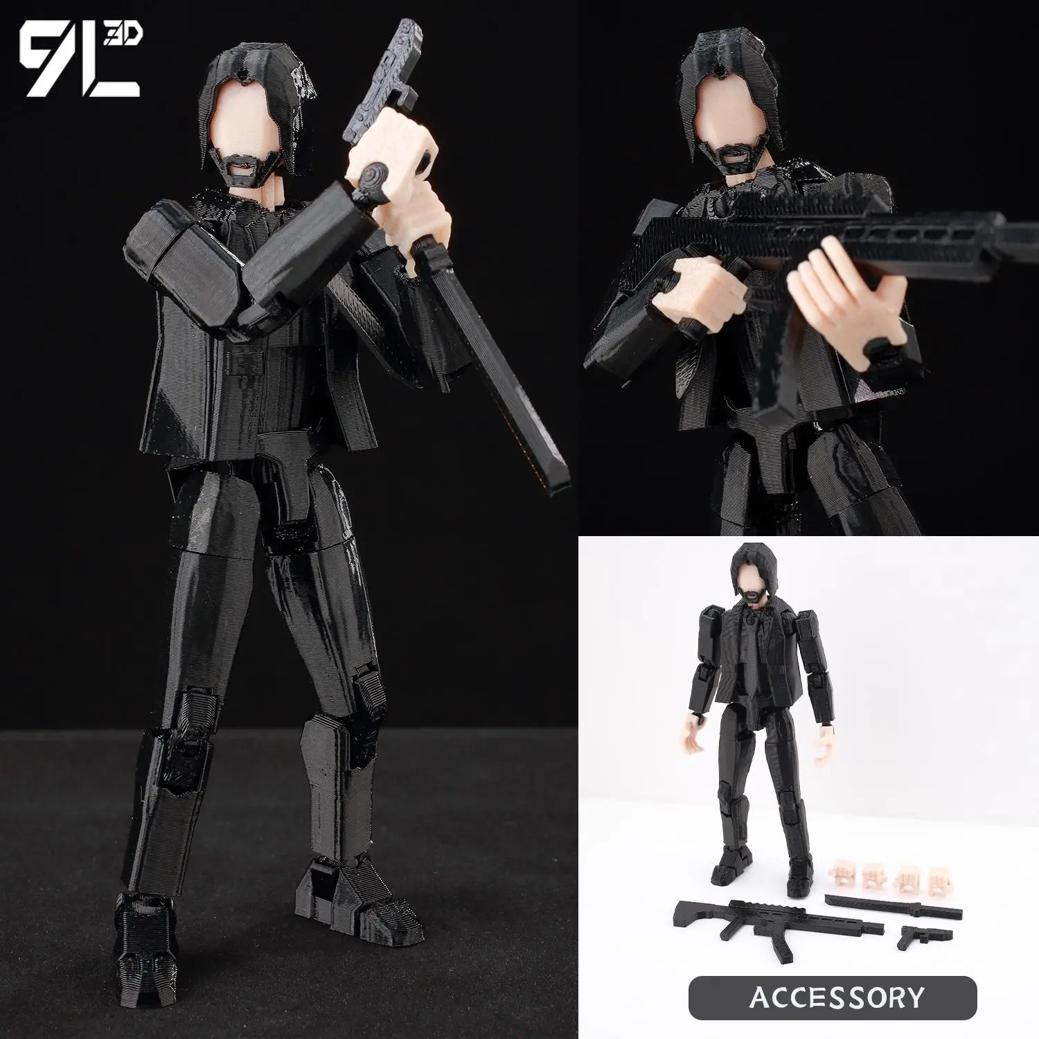 9L3D Printed Invincible Tech Jacker T13 Lucky13 Action Figure Dummy13 Motorcycle Multi-Jointed Collectible Model Toy Titan13 9L3D Printed Invincible Tech Jacker T13 Lucky13 Action Figure Dummy13 Motorcycle Multi-Jointed Collectible Model Toy Titan13