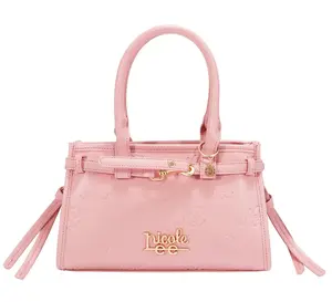 NICOLE LEE EMBOSSED NL CURVE SMALL TOTE BAG