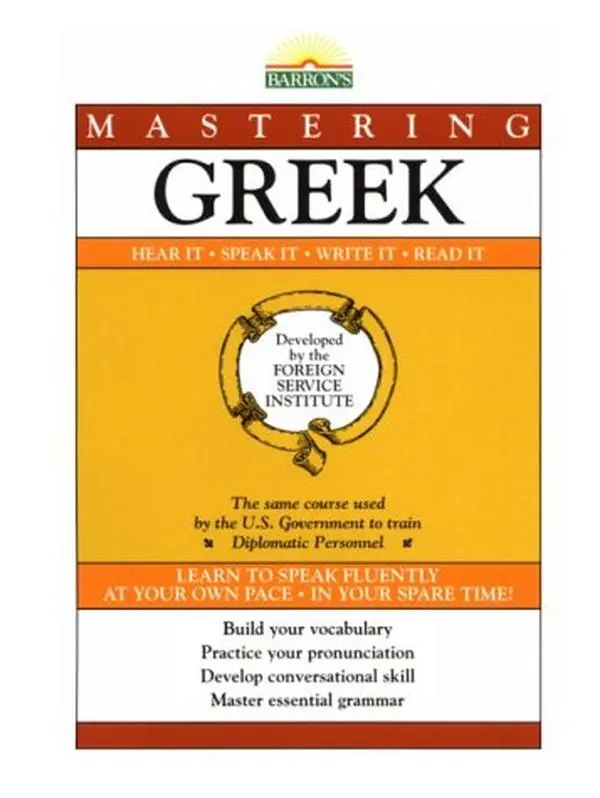 USED Book - Mastering Greek: Hear It, Speak It, Write It, Read It by Serge Obolensky (Paperback) - english