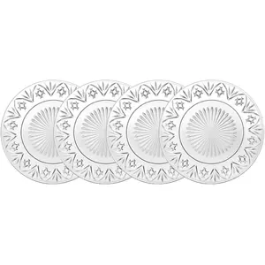 212 MAIN Godinger 25467 Dublin Salad Plates Set - 7.5 Inch Size, Set of 4, Four Plates