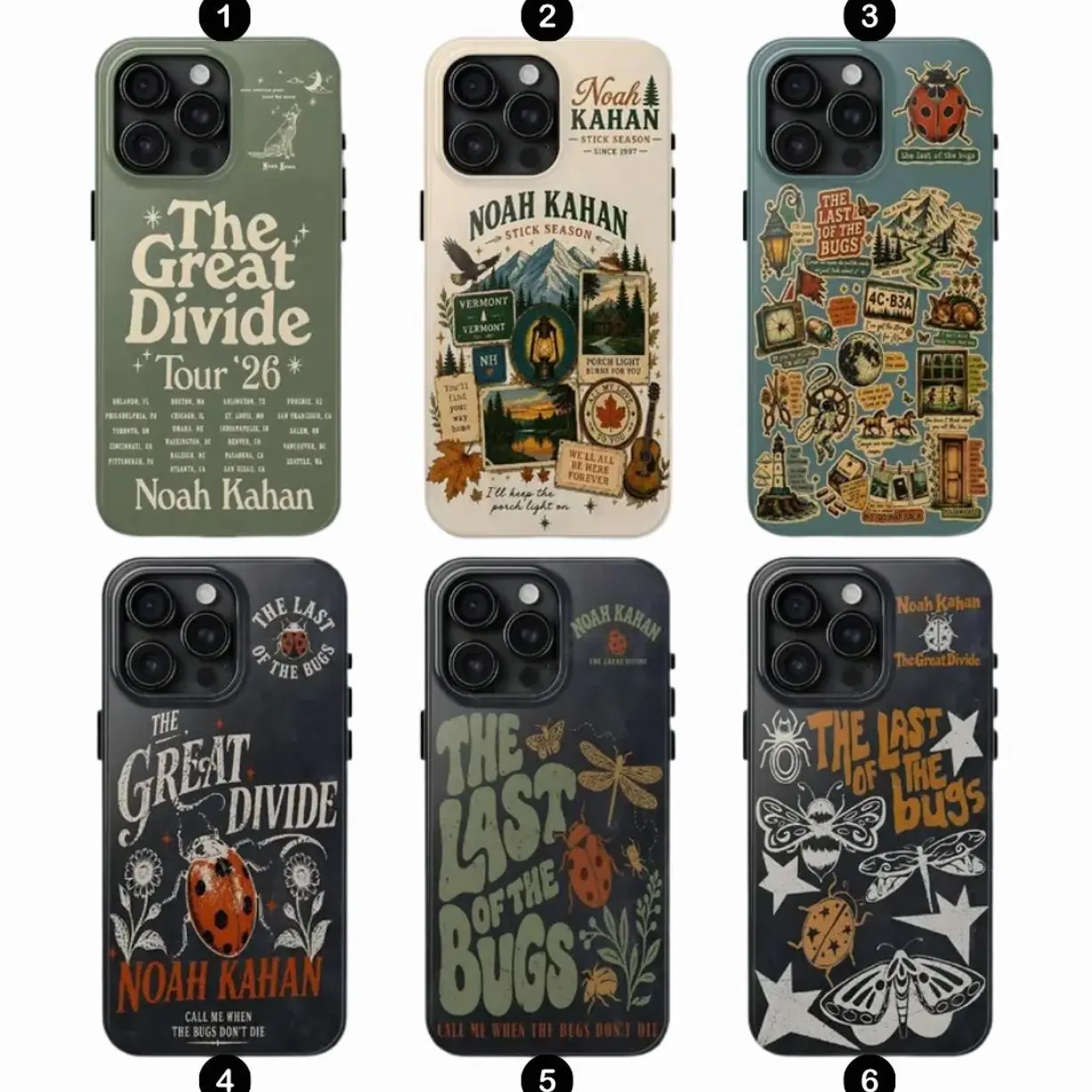 Even Anxious Pups Need The Moon Phone Case, The Bugs Porch Light Folk Cover Compatible with iPhone X, 11, 12, 13, 14, 15, 16, 17 Plus Pro Promax & SS Galaxy S21-26 Series