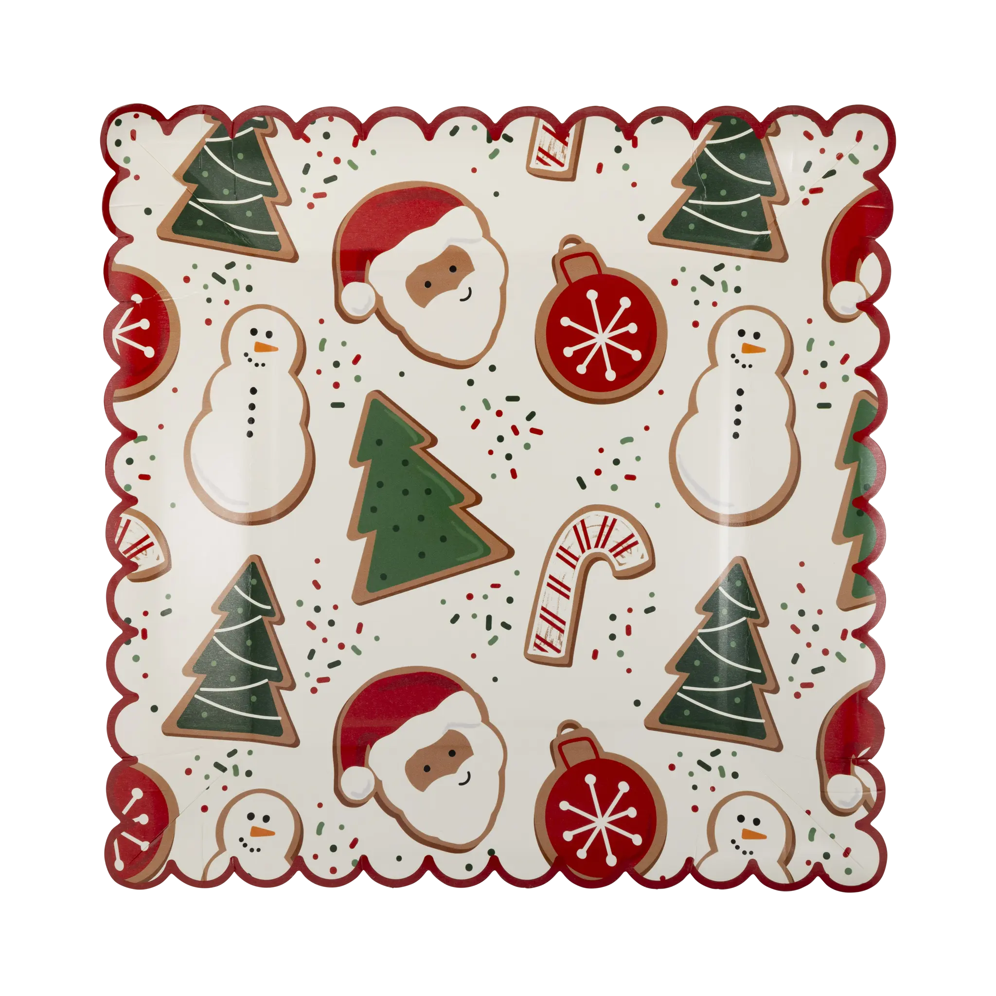 Santa Cookies Plates