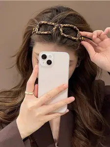 Fashion Leopard Print Hair Band, High Top Headband with Charm for All Seasons, Vintage Style Accessory for Daily Wear, Parties, Gifts