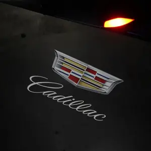 2pcs Car Door Logo Projector Lights, HD LED Ghost Shadow Puddle Light, Easy Install Auto Courtesy Welcome Lamp, Aftermarket Car Accessories Fit for CT6 XTS ATS XT4 XT5 XT6 SRX high brightness projection welcome light logolights