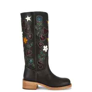 Steve Madden Riggs Floral Boot in Brown