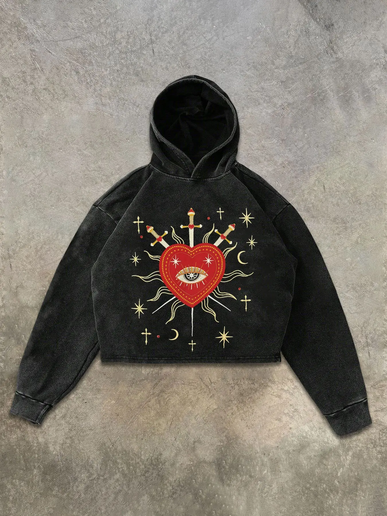 Couple Heart Letter Graphic Fitted Long Sleeve Gothic Hoodie, Gothic Hoodies, Pure Cotton Warm Fleece Hooded Sweatshirt, Casual Street Style, Perfect Gift for Friends Husband Boyfriend