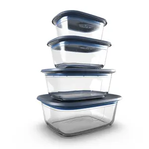 Voila Glass Meal Prep Sizes 4 sizes to choose from Airtight Container Set Stackable Airtight