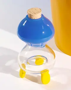 Sticky Glass Catcher #1 - Hand Blown Fly Catcher with Cork Lid