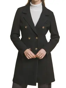 Solid Elegance Lady Casual Wear Patricia Coat - 100% Polyester Fabric - Jacket Comfort Long Sleeve Womenswear