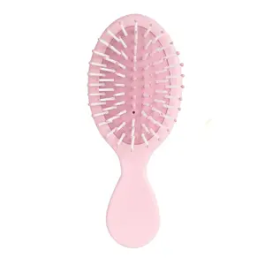 Mini Hair Brush Set, Pastel Colors, Portable Detangling Combs with Air Cushion, Travel-Friendly Design, Gentle on Hair, Detangler Brush, Hair Care Comb, Anti Tangle Brush