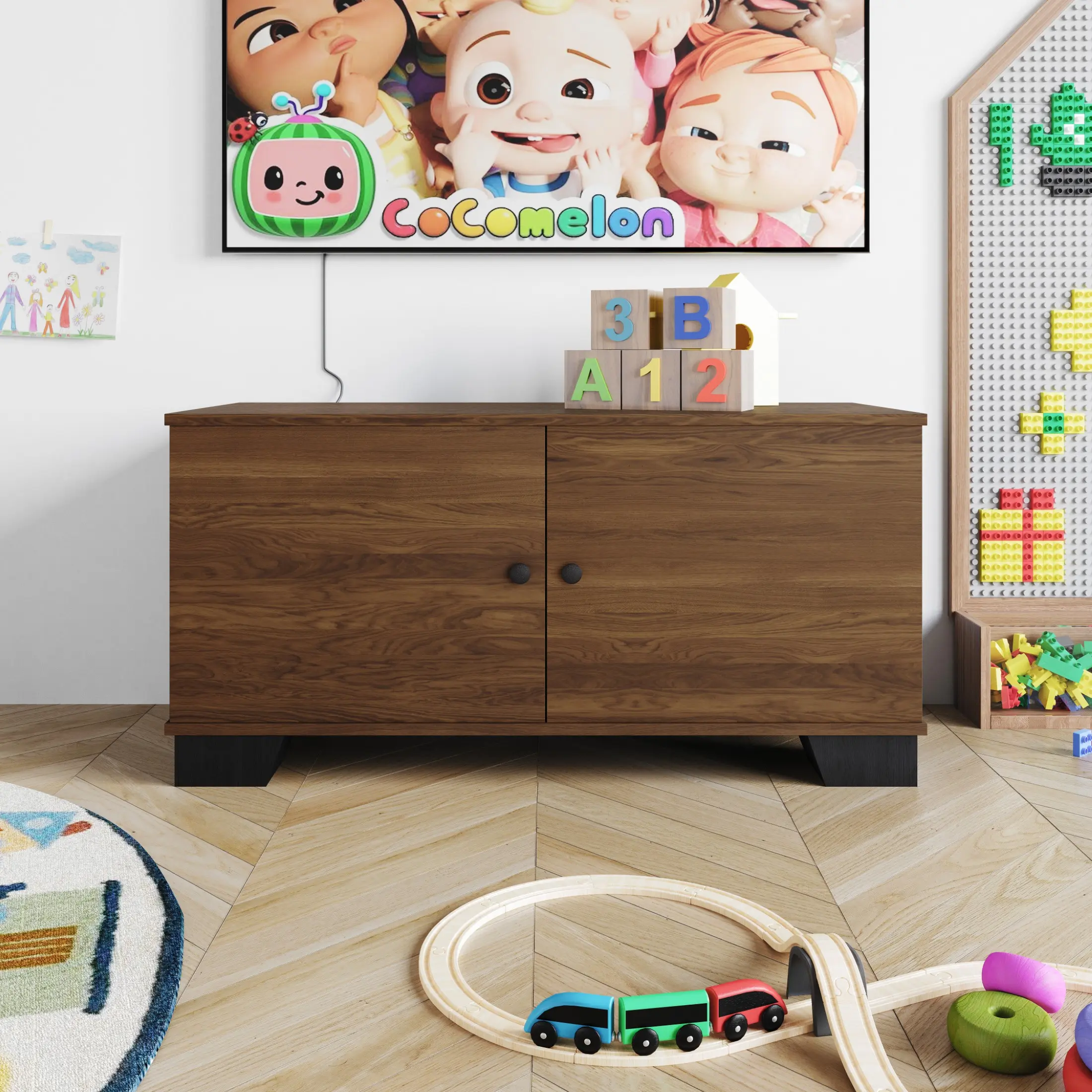 Favorer Smyrna Storage Cabinet Bench, Storage Furniture, Modern Storage Cabinet