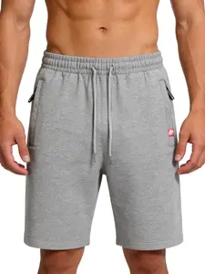 Men's Casual Loungewear Drawstring Waist Shorts, Soft Fabric, All-Season Wear, Simple Design, Suitable for Various Occasions, Fitness & Gym Shorts