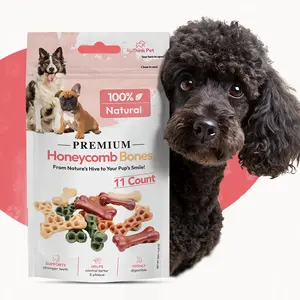 ReThink Pet Premium Honeycomb Bone Treats - Chicken Flavored, Dental Bone Treat for Dogs, 11 Pack, Suitable for All Ages