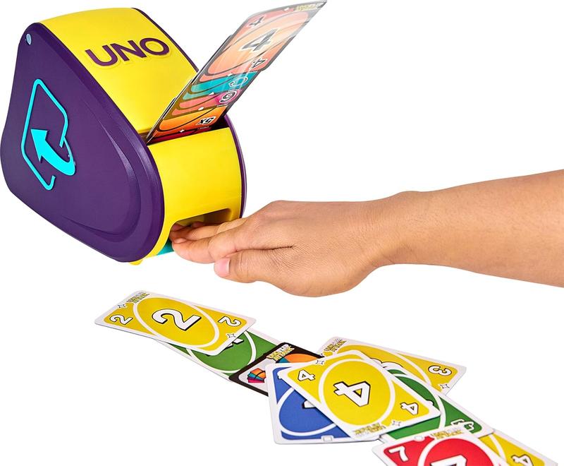 Mattel Games UNO Flip Attack Card Game for Kids, Adults & Family Nights, Combines UNO Flip & Attack in One Game