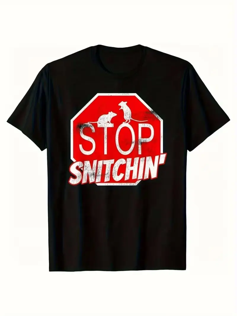 Unisex Stop Snitchin Drippy Graphic T-Shirt