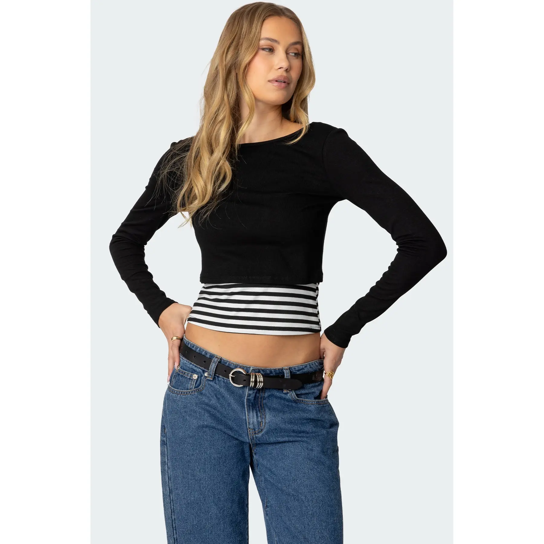 Shania Layered Striped Top Shania Layered Striped Top
