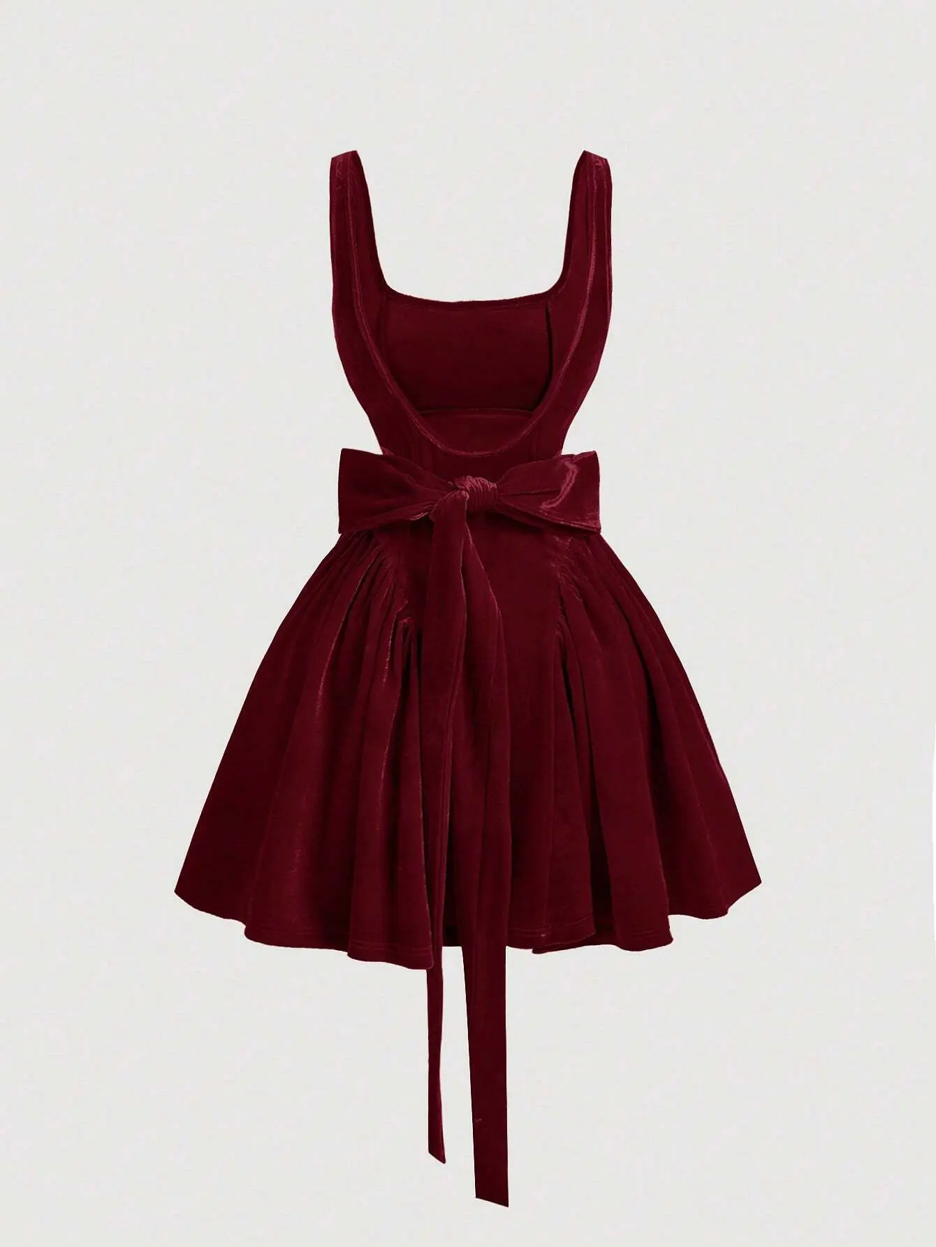 windsor high slit satin dress Lolita High Slit Satin Dress main image 1