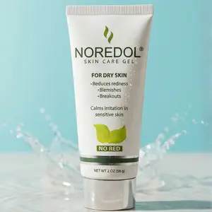 Noredol Redness Relief Gel for Dry Skin, Oily Skin & Mature Skin - Reduces Redness, Blemishes & Breakouts - Calms Irritation - Lightweight Gel for Daily Relief