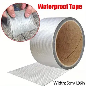 1Roll Premium Aluminum Foil Tape - High Temperature Resistance, Waterproof Roof Tape For Wall, Pool, Roof Crack & Duct Repair Sealing