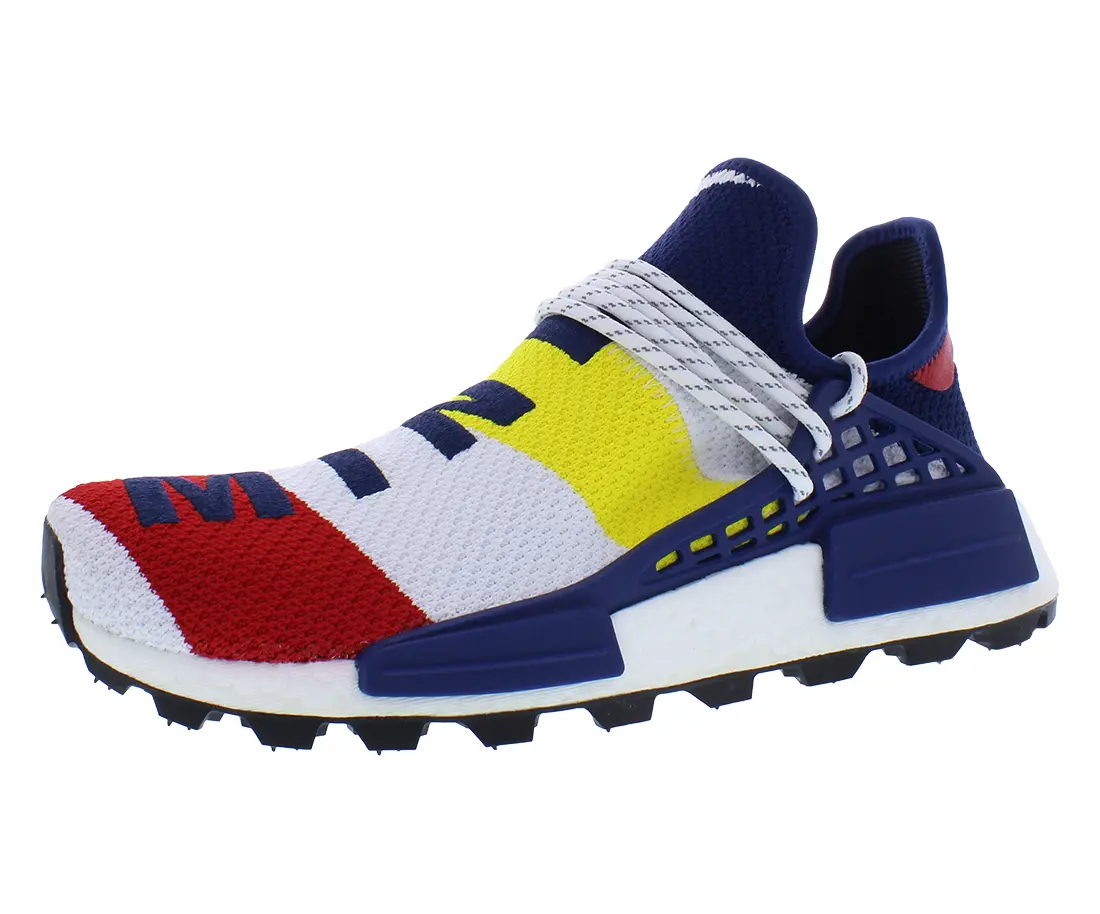 Adidas BBC Human Race NMD Men's Striped Low-Top Sneaker, Athletic Footwear for Sports and Training, Sports Shoes, Casual, Casual Trainer, Daily Wear, Closed, Round